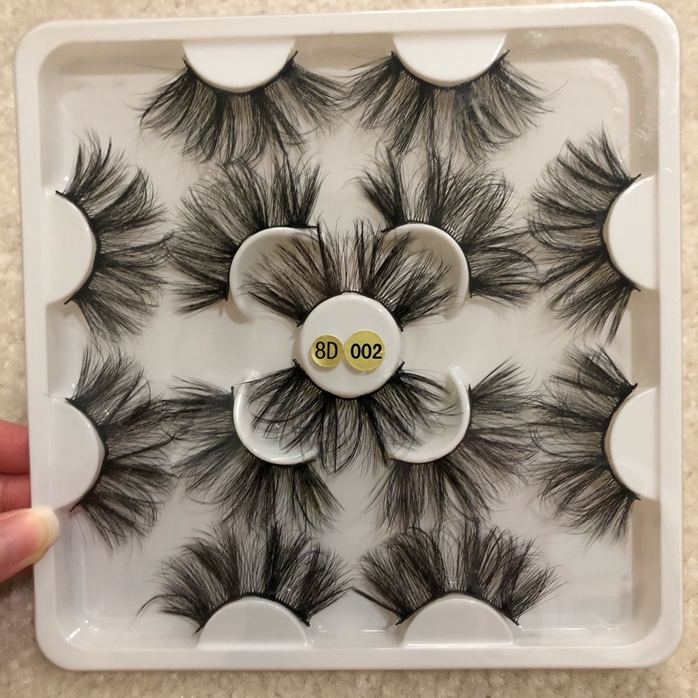 7 Pairs Dramatic Long Thick Natural 25mm False Fake Eyelashes